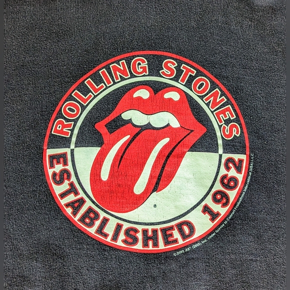 Rolling Stones Hoodie Mens Official Logo 2005 Rock Music Pullover Y2K Size M - Picture 3 of 9
